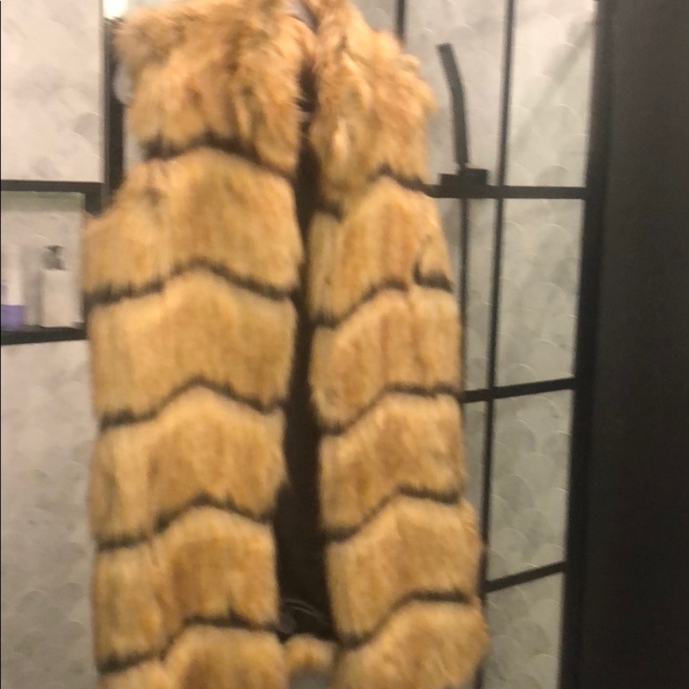Faux fur vest